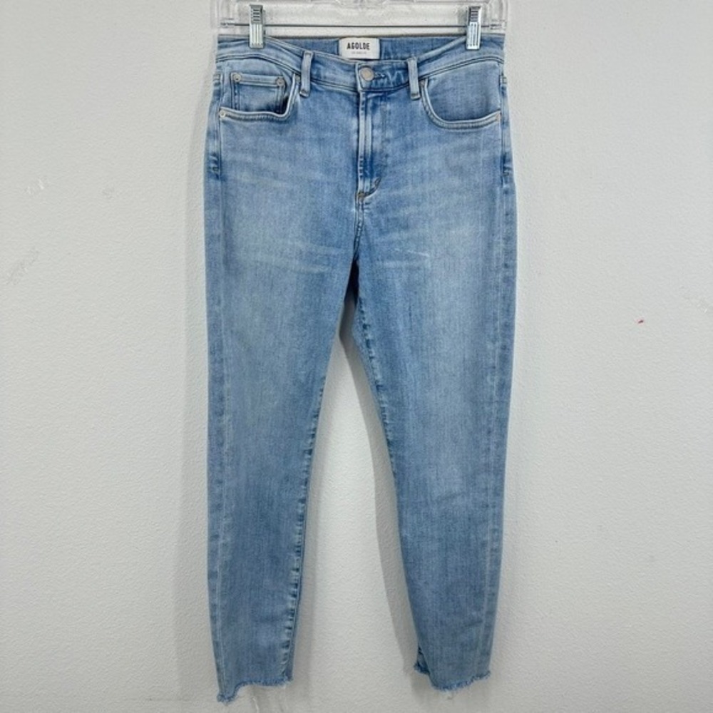 AGOLDE Los Angeles Denim Jeans Sophie Size 28 Light Wash High‎ Rise Classic